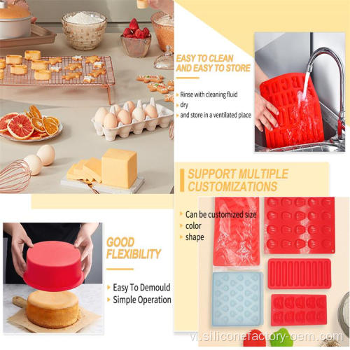 Tùy chỉnh không có dính nhanh phát hành bánh nướng bánh tròn